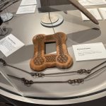 At the museum, "Picture Frame c. 1898 CH1976.103 On loan from the Western Australian Museum Made by an Aboriginal Prisoner from a butter box, and possibly given to a guard or warden."