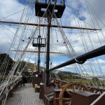 Deck of the reproduction brig, "Amity" Deck of the reproduction brig, "Amity"