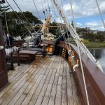 Deck of the reproduction brig, "Amity" Deck of the reproduction brig, "Amity"